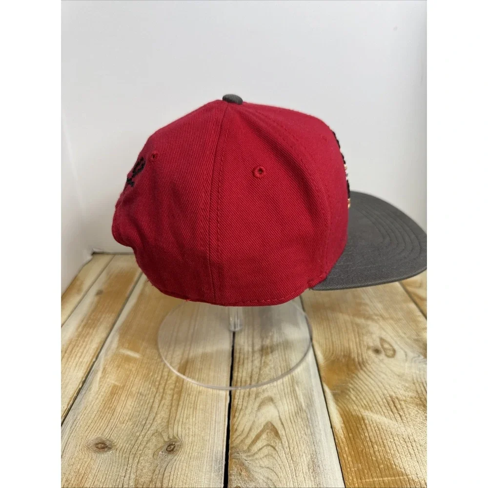 Disney Parks Mickey Mouse Red Retro Embroidered Snapback Hat Cap Youth‎ Size